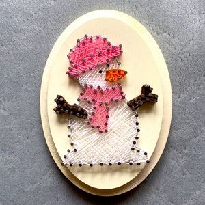 New String Art girl snowman